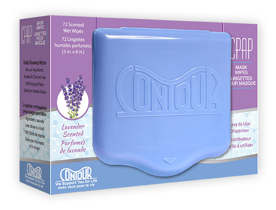 Image LINGETTE NETTOYANTE POUR CPAP ODEUR LAVANDE